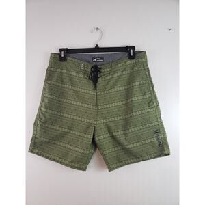 (J5) Hurley Men's Swim Trunks Short 34 Phantom Beach Swimming Surfing Olive